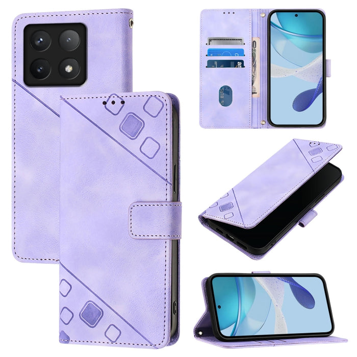 Funda para teléfono de piel con relieve y tacto agradable al tacto, For Xiaomi Poco M7 4G 169mm, For Xiaomi 15T Pro 5G, For Xiaomi 15T 5G, For Xiaomi Civi 5 Pro 5G, For Xiaomi 15S Pro 5G, For Xiaomi Poco M7 5G / C75 4G, For Xiaomi Poco X7 5G           ...