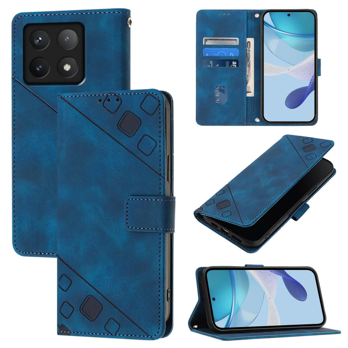 Funda para teléfono de piel con relieve y tacto agradable al tacto, For Xiaomi Poco M7 4G 169mm, For Xiaomi 15T Pro 5G, For Xiaomi 15T 5G, For Xiaomi Civi 5 Pro 5G, For Xiaomi 15S Pro 5G, For Xiaomi Poco M7 5G / C75 4G, For Xiaomi Poco X7 5G           ...