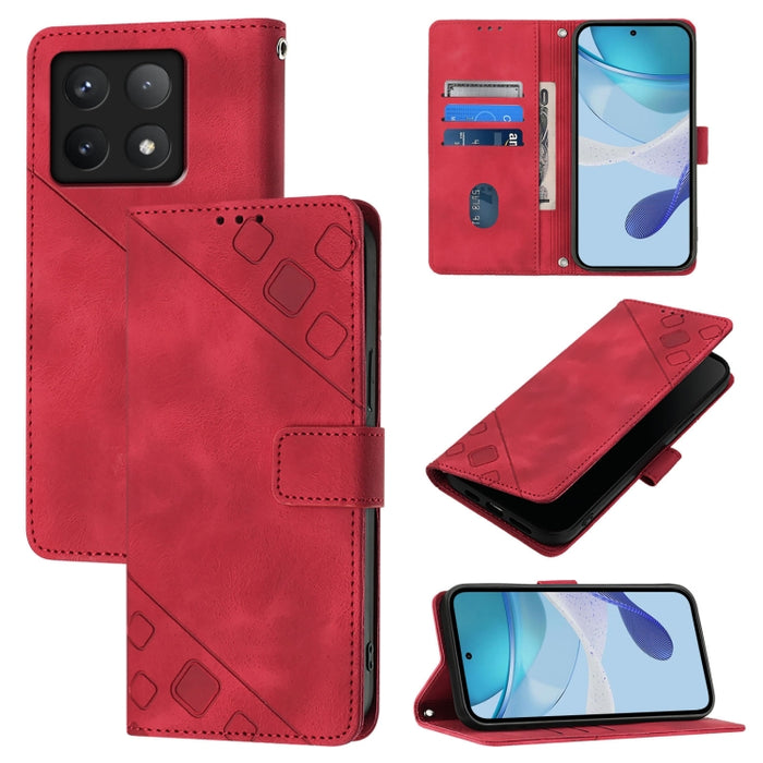 Funda para teléfono de piel con relieve y tacto agradable al tacto, For Xiaomi Poco M7 4G 169mm, For Xiaomi 15T Pro 5G, For Xiaomi 15T 5G, For Xiaomi Civi 5 Pro 5G, For Xiaomi 15S Pro 5G, For Xiaomi Poco M7 5G / C75 4G, For Xiaomi Poco X7 5G           ...