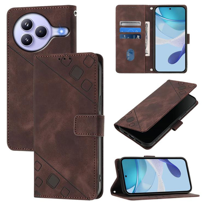 Funda para teléfono de piel con relieve y tacto agradable al tacto, For Xiaomi Poco M7 4G 169mm, For Xiaomi 15T Pro 5G, For Xiaomi 15T 5G, For Xiaomi Civi 5 Pro 5G, For Xiaomi 15S Pro 5G, For Xiaomi Poco M7 5G / C75 4G, For Xiaomi Poco X7 5G           ...