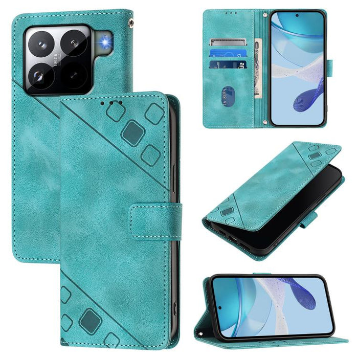 Funda para teléfono de piel con relieve y tacto agradable al tacto, For Xiaomi Poco M7 4G 169mm, For Xiaomi 15T Pro 5G, For Xiaomi 15T 5G, For Xiaomi Civi 5 Pro 5G, For Xiaomi 15S Pro 5G, For Xiaomi Poco M7 5G / C75 4G, For Xiaomi Poco X7 5G           ...