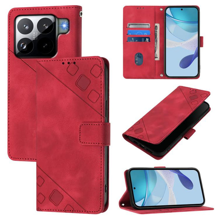 Funda para teléfono de piel con relieve y tacto agradable al tacto, For Xiaomi Poco M7 4G 169mm, For Xiaomi 15T Pro 5G, For Xiaomi 15T 5G, For Xiaomi Civi 5 Pro 5G, For Xiaomi 15S Pro 5G, For Xiaomi Poco M7 5G / C75 4G, For Xiaomi Poco X7 5G           ...