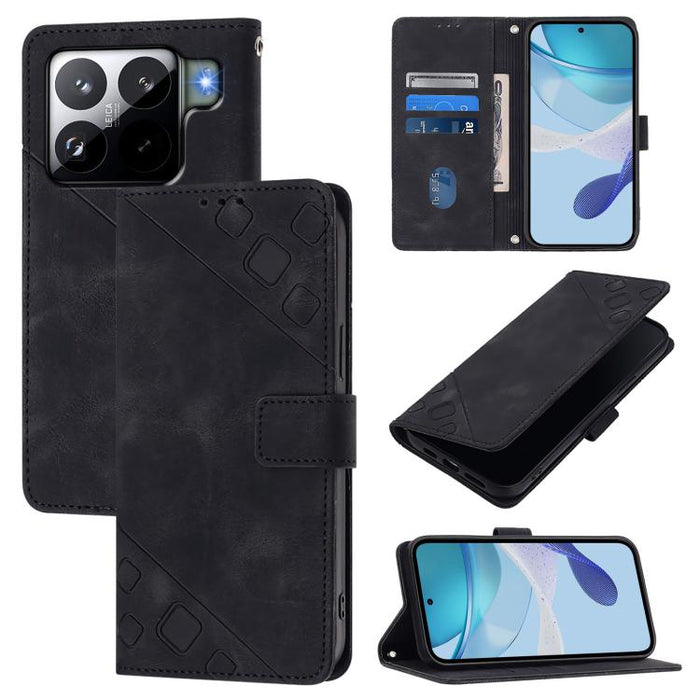 Funda para teléfono de piel con relieve y tacto agradable al tacto, For Xiaomi Poco M7 4G 169mm, For Xiaomi 15T Pro 5G, For Xiaomi 15T 5G, For Xiaomi Civi 5 Pro 5G, For Xiaomi 15S Pro 5G, For Xiaomi Poco M7 5G / C75 4G, For Xiaomi Poco X7 5G           ...