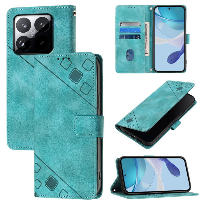 Funda para teléfono de piel con relieve y tacto agradable al tacto, For Xiaomi Poco M7 4G 169mm, For Xiaomi 15T Pro 5G, For Xiaomi 15T 5G, For Xiaomi Civi 5 Pro 5G, For Xiaomi 15S Pro 5G, For Xiaomi Poco M7 5G / C75 4G, For Xiaomi Poco X7 5G           ...