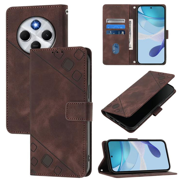 Funda para teléfono de piel con relieve y tacto agradable al tacto, For Xiaomi Poco M7 4G 169mm, For Xiaomi 15T Pro 5G, For Xiaomi 15T 5G, For Xiaomi Civi 5 Pro 5G, For Xiaomi 15S Pro 5G, For Xiaomi Poco M7 5G / C75 4G, For Xiaomi Poco X7 5G           ...