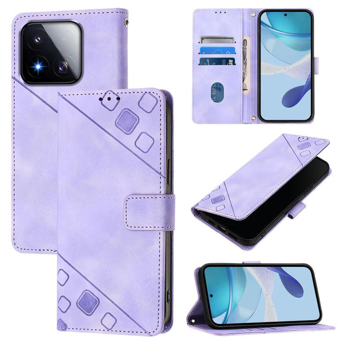 Funda para teléfono de piel con relieve y tacto agradable al tacto, For Xiaomi Poco M7 4G 169mm, For Xiaomi 15T Pro 5G, For Xiaomi 15T 5G, For Xiaomi Civi 5 Pro 5G, For Xiaomi 15S Pro 5G, For Xiaomi Poco M7 5G / C75 4G, For Xiaomi Poco X7 5G           ...