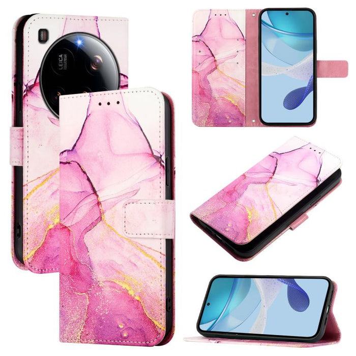 PT003 Funda de cuero con tapa para teléfono con diseño de mármol, For Xiaomi Poco M7 4G 169mm, For Xiaomi 15T Pro, For Xiaomi 15T, For Xiaomi Civi 5 Pro, For Xiaomi 15S Pro, For Xiaomi Poco M7 5G / C75 4G, For Xiaomi Poco X7 5G, For Xiaomi 15 Ultra    ...