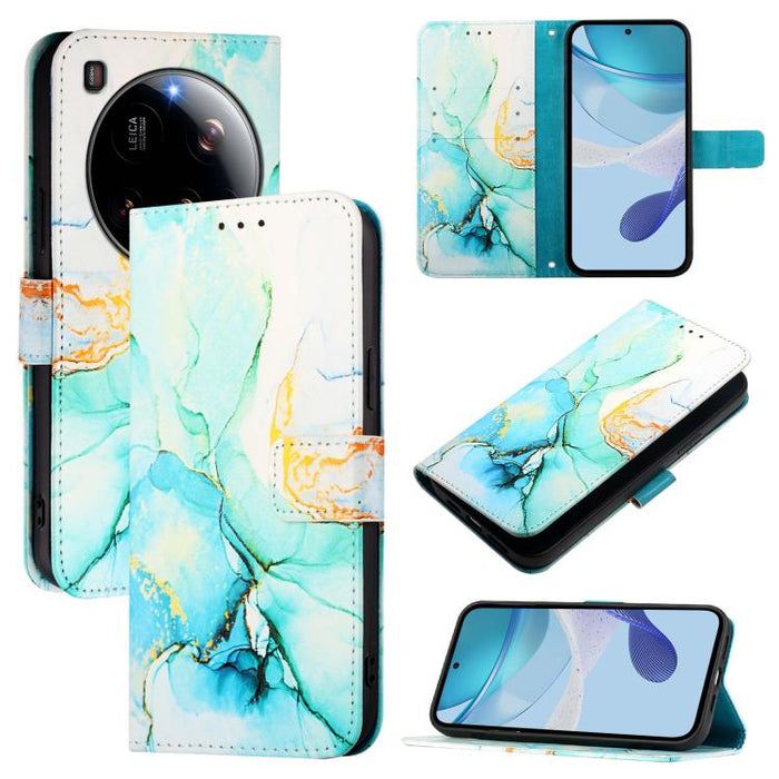 PT003 Funda de cuero con tapa para teléfono con diseño de mármol, For Xiaomi Poco M7 4G 169mm, For Xiaomi 15T Pro, For Xiaomi 15T, For Xiaomi Civi 5 Pro, For Xiaomi 15S Pro, For Xiaomi Poco M7 5G / C75 4G, For Xiaomi Poco X7 5G, For Xiaomi 15 Ultra    ...