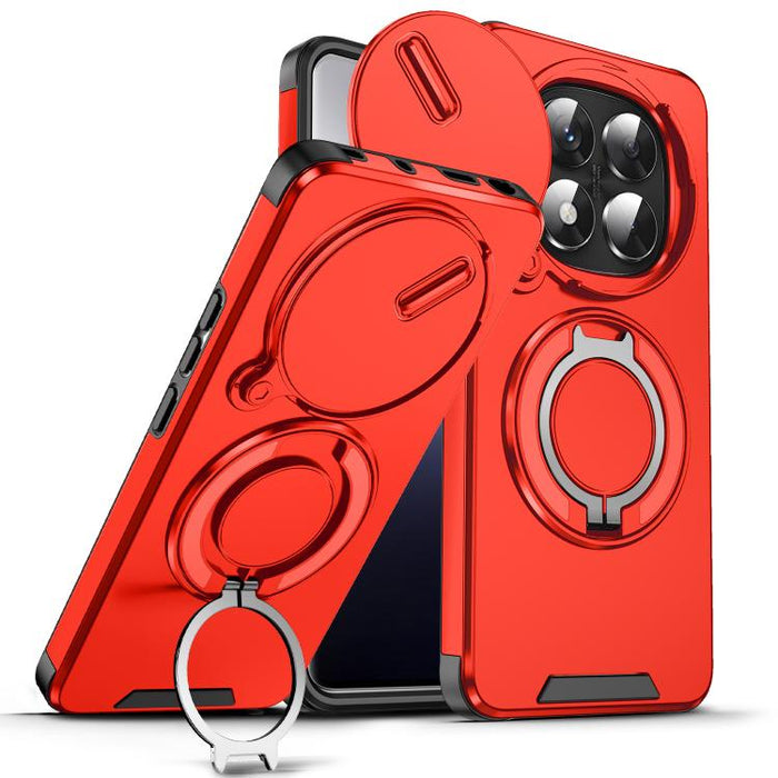 Estuche para teléfono con soporte de anillo deslizante Camshield, For Redmi Turbo 5 Max / Poco X8 Pro Max, For Redmi Turbo 5 / Poco X8 Pro 5G, For Redmi Turbo 4 Pro / Poco F7, For Redmi Note 14 4G 164.84mm, For Redmi Note 14 Pro 5G / 4G                ...