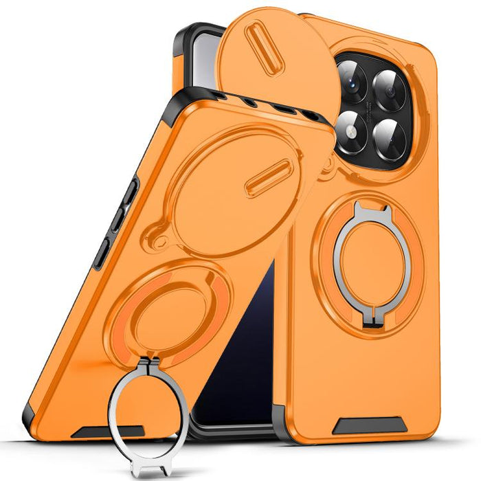 Estuche para teléfono con soporte de anillo deslizante Camshield, For Redmi Turbo 5 Max / Poco X8 Pro Max, For Redmi Turbo 5 / Poco X8 Pro 5G, For Redmi Turbo 4 Pro / Poco F7, For Redmi Note 14 4G 164.84mm, For Redmi Note 14 Pro 5G / 4G                ...