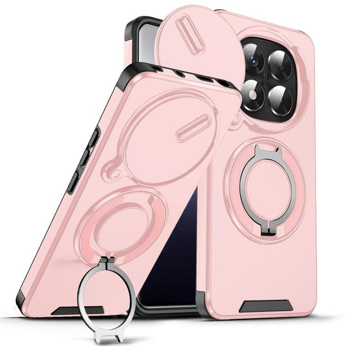 Estuche para teléfono con soporte de anillo deslizante Camshield, For Redmi Turbo 5 Max / Poco X8 Pro Max, For Redmi Turbo 5 / Poco X8 Pro 5G, For Redmi Turbo 4 Pro / Poco F7, For Redmi Note 14 4G 164.84mm, For Redmi Note 14 Pro 5G / 4G                ...