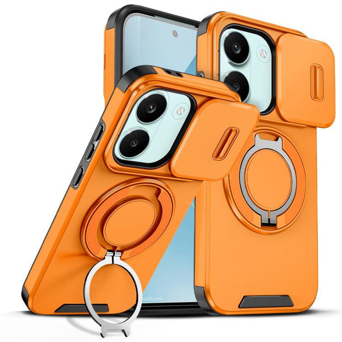 Estuche para teléfono con soporte de anillo deslizante Camshield, For Redmi Turbo 5 Max / Poco X8 Pro Max, For Redmi Turbo 5 / Poco X8 Pro 5G, For Redmi Turbo 4 Pro / Poco F7, For Redmi Note 14 4G 164.84mm, For Redmi Note 14 Pro 5G / 4G                ...