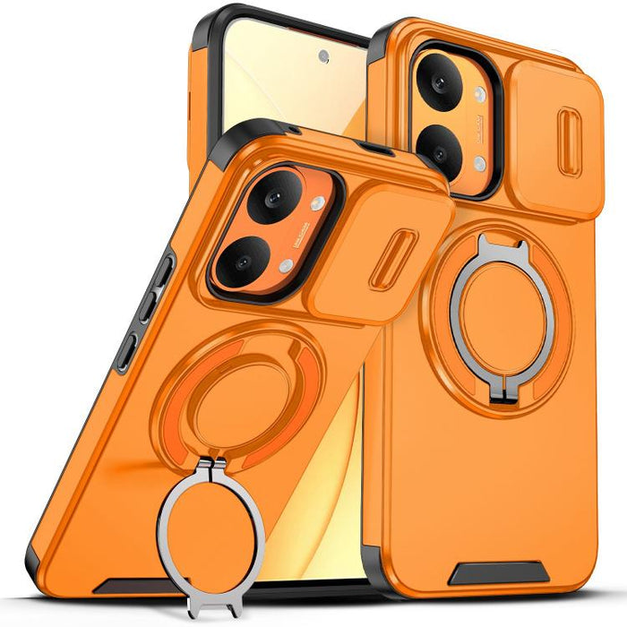 Estuche para teléfono con soporte de anillo deslizante Camshield, For Redmi Turbo 5 Max / Poco X8 Pro Max, For Redmi Turbo 5 / Poco X8 Pro 5G, For Redmi Turbo 4 Pro / Poco F7, For Redmi Note 14 4G 164.84mm, For Redmi Note 14 Pro 5G / 4G                ...