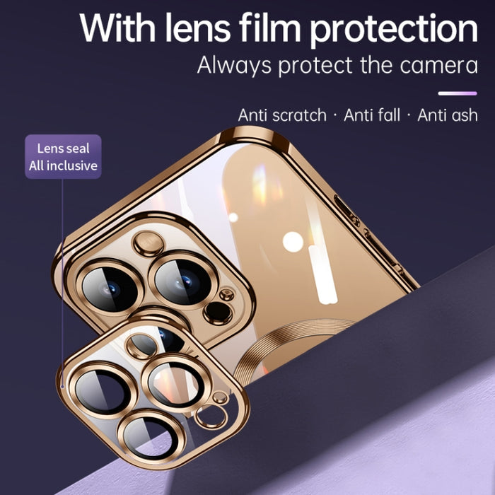 Funda blanda para teléfono SULADA MagSafe Plating TPU a prueba de golpes, For iPhone 16 Pro Max, For iPhone 16 Pro, For iPhone 16 Plus, For iPhone 16
