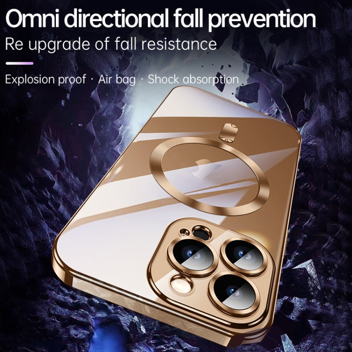 Funda blanda para teléfono SULADA MagSafe Plating TPU a prueba de golpes, For iPhone 16 Pro Max, For iPhone 16 Pro, For iPhone 16 Plus, For iPhone 16