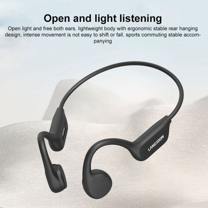 Audífonos deportivos Bluetooth impermeables de conducción ósea Langsdom BE17