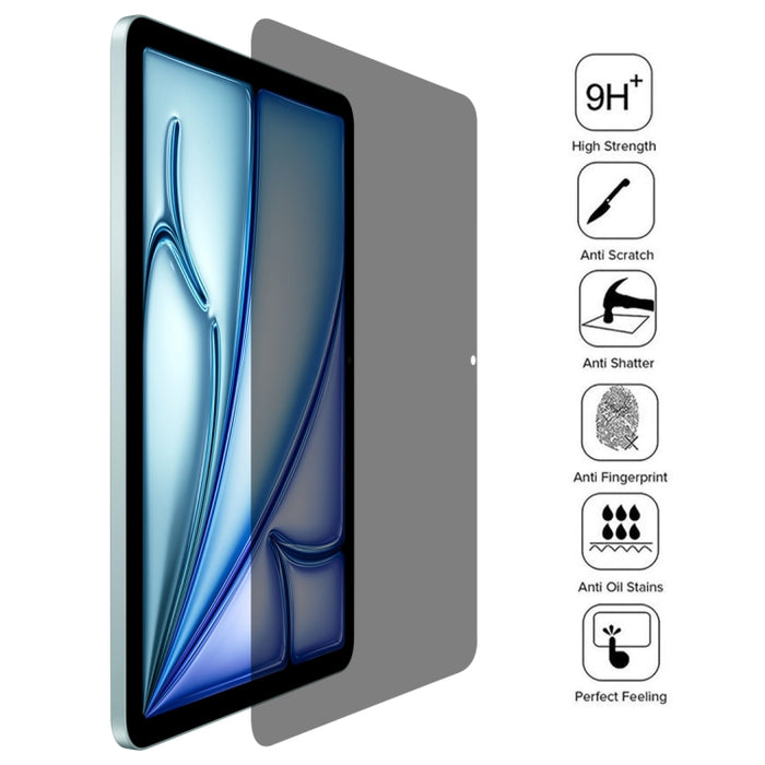 Película de vidrio templado a prueba de explosiones, antirreflejo y privacidad, 0,33 mm, 9H, 2,5D, For iPad Pro 13 2025 / 2024, For iPad Pro 11 2025 / 2024, For iPad Air 11 2025 / 2024, For iPad Air 13 2025 / 2024, For iPad 10.2 2021 / 2020 / 2019