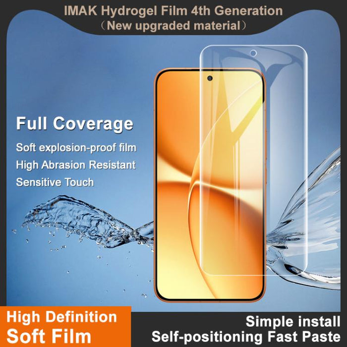 Protector de pantalla de hidrogel de cobertura total de 4.ª generación de Imak, For Redmi Turbo 5 Max/Poco X8 Pro Max 5G, For Redmi Turbo 5 5G / Poco X8 Pro 5G, For Redmi Note 15 Pro+ 5G Global 163.3, For Redmi K90 Pro Max / Poco F8 Ultra              ...