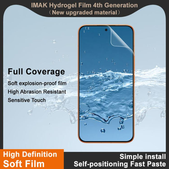Protector de pantalla de hidrogel de cobertura total de 4.ª generación de Imak, For Redmi Turbo 5 Max/Poco X8 Pro Max 5G, For Redmi Turbo 5 5G / Poco X8 Pro 5G, For Redmi Note 15 Pro+ 5G Global 163.3, For Redmi K90 Pro Max / Poco F8 Ultra              ...