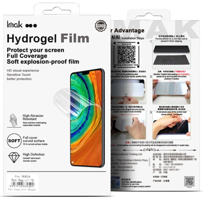 Protector de pantalla de hidrogel de cobertura total de 4.ª generación de Imak, For Redmi Turbo 5 Max/Poco X8 Pro Max 5G, For Redmi Turbo 5 5G / Poco X8 Pro 5G, For Redmi Note 15 Pro+ 5G Global 163.3, For Redmi K90 Pro Max / Poco F8 Ultra              ...