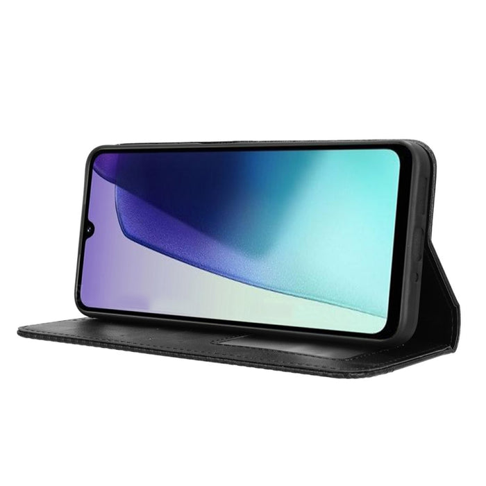 Funda de cuero para teléfono con textura retro y hebilla magnética, For Redmi 14C 4G, For Redmi K70 Ultra, For Redmi 13 4G / Note 13R 5G