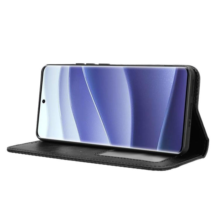 Funda de cuero para teléfono con textura retro y hebilla magnética, For Redmi 14C 4G, For Redmi K70 Ultra, For Redmi 13 4G / Note 13R 5G