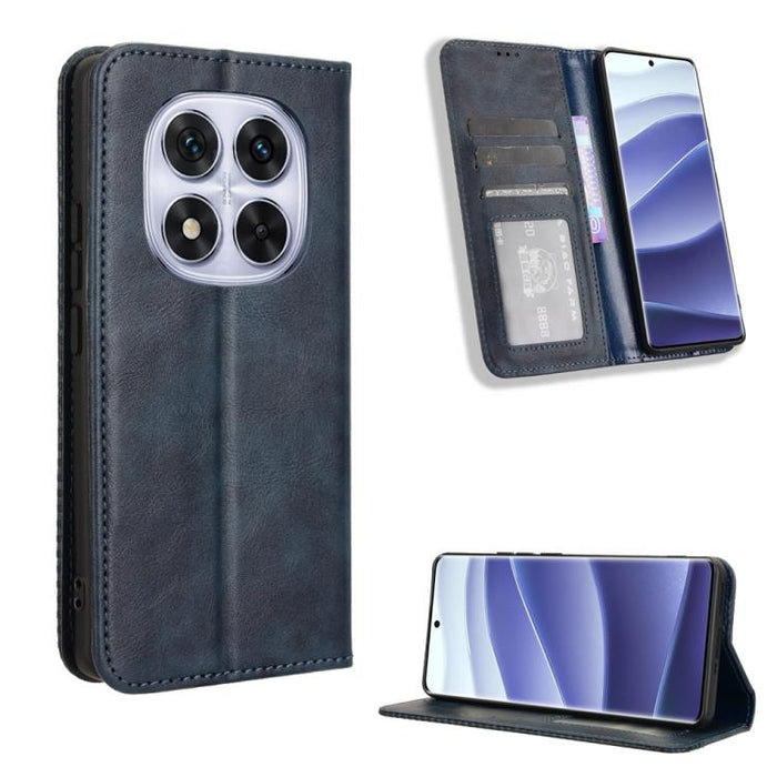 Funda de cuero para teléfono con textura retro y hebilla magnética, For Redmi A7 Pro 171mm / Poco C85x 5G, For Redmi 15a 5G / R70 5G / R70m 5G, For Redmi Turbo 5 Max 5G / Poco X8 Pro Max, For Redmi Turbo 5 5G / Poco X8 Pro                              ...