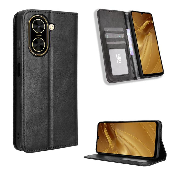 Funda de cuero para teléfono con textura retro y hebilla magnética, For Redmi A7 Pro 171mm / Poco C85x 5G, For Redmi 15a 5G / R70 5G / R70m 5G, For Redmi Turbo 5 Max 5G / Poco X8 Pro Max, For Redmi Turbo 5 5G / Poco X8 Pro                              ...