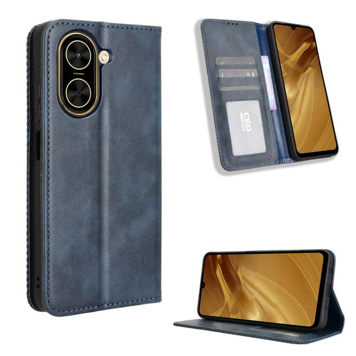 Funda de cuero para teléfono con textura retro y hebilla magnética, For Redmi A7 Pro 171mm / Poco C85x 5G, For Redmi 15a 5G / R70 5G / R70m 5G, For Redmi Turbo 5 Max 5G / Poco X8 Pro Max, For Redmi Turbo 5 5G / Poco X8 Pro                              ...