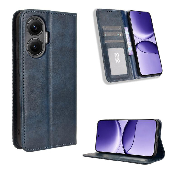 Funda de cuero para teléfono con textura retro y hebilla magnética, For Redmi A7 Pro 171mm / Poco C85x 5G, For Redmi 15a 5G / R70 5G / R70m 5G, For Redmi Turbo 5 Max 5G / Poco X8 Pro Max, For Redmi Turbo 5 5G / Poco X8 Pro                              ...