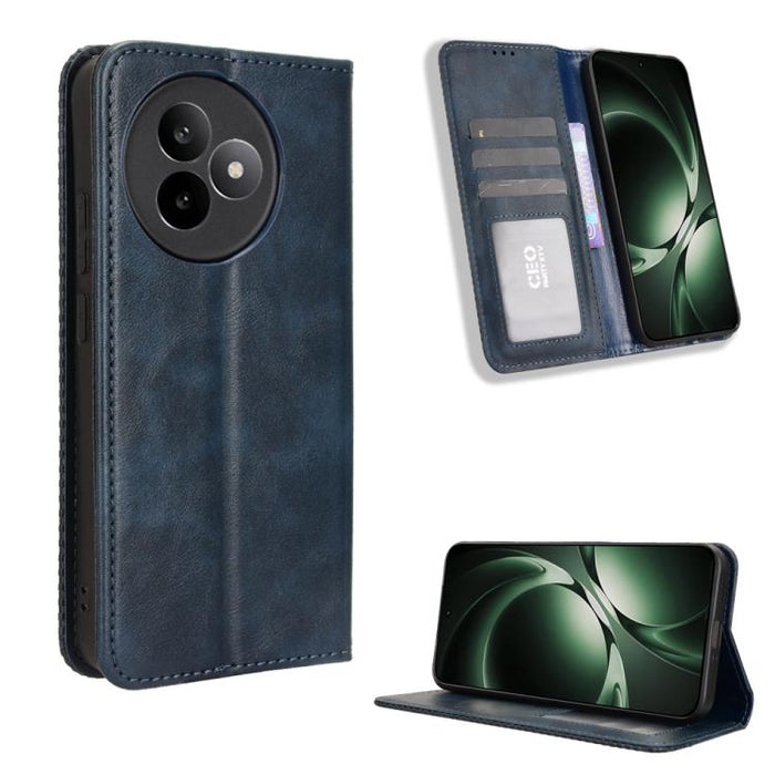 Funda de cuero para teléfono con textura retro y hebilla magnética, For Redmi A7 Pro 171mm / Poco C85x 5G, For Redmi 15a 5G / R70 5G / R70m 5G, For Redmi Turbo 5 Max 5G / Poco X8 Pro Max, For Redmi Turbo 5 5G / Poco X8 Pro                              ...