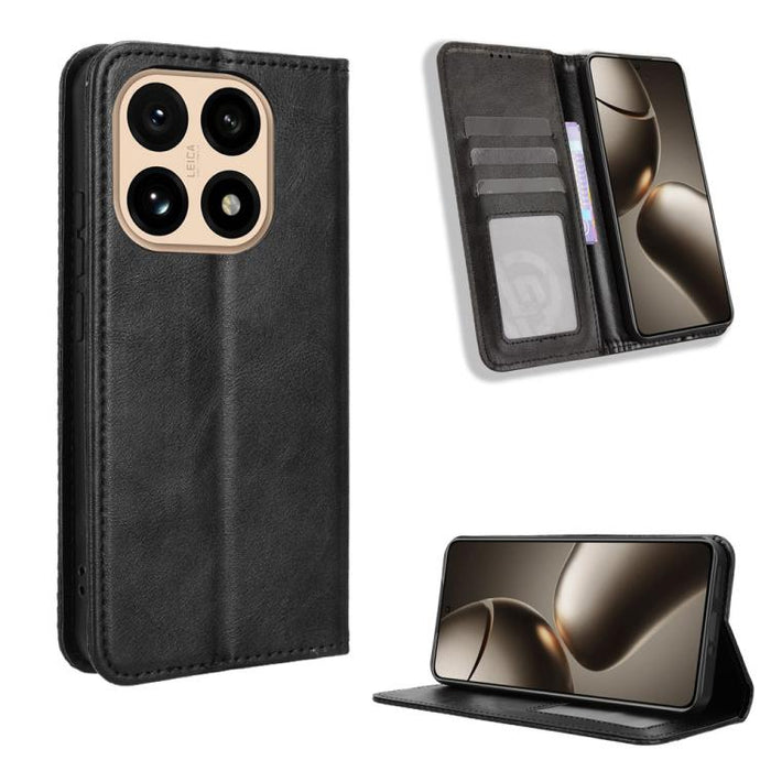 Funda de cuero para teléfono con textura retro y hebilla magnética, For Redmi A7 Pro 171mm / Poco C85x 5G, For Redmi 15a 5G / R70 5G / R70m 5G, For Redmi Turbo 5 Max 5G / Poco X8 Pro Max, For Redmi Turbo 5 5G / Poco X8 Pro                              ...
