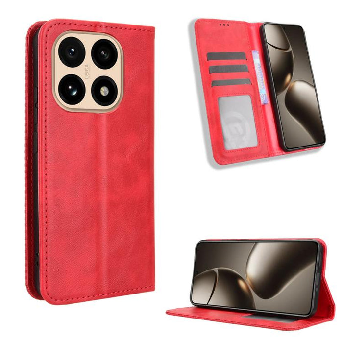 Funda de cuero para teléfono con textura retro y hebilla magnética, For Redmi A7 Pro 171mm / Poco C85x 5G, For Redmi 15a 5G / R70 5G / R70m 5G, For Redmi Turbo 5 Max 5G / Poco X8 Pro Max, For Redmi Turbo 5 5G / Poco X8 Pro                              ...