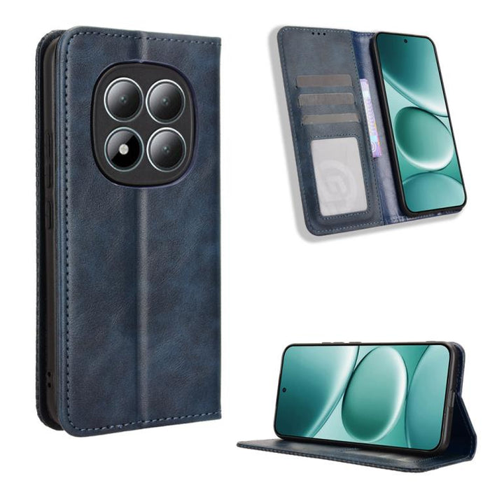 Funda de cuero para teléfono con textura retro y hebilla magnética, For Redmi A7 Pro 171mm / Poco C85x 5G, For Redmi 15a 5G / R70 5G / R70m 5G, For Redmi Turbo 5 Max 5G / Poco X8 Pro Max, For Redmi Turbo 5 5G / Poco X8 Pro                              ...