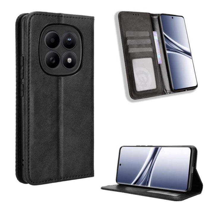 Funda de cuero para teléfono con textura retro y hebilla magnética, For Redmi A7 Pro 171mm / Poco C85x 5G, For Redmi 15a 5G / R70 5G / R70m 5G, For Redmi Turbo 5 Max 5G / Poco X8 Pro Max, For Redmi Turbo 5 5G / Poco X8 Pro                              ...