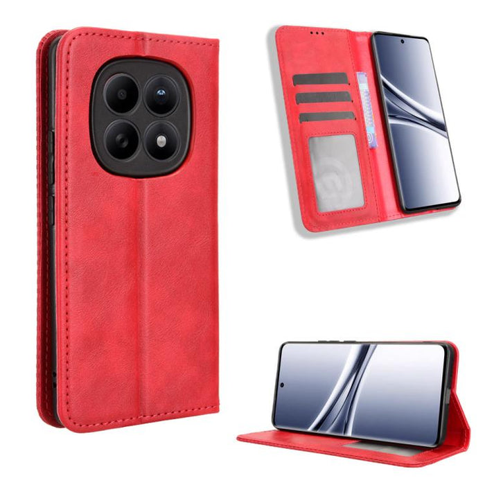 Funda de cuero para teléfono con textura retro y hebilla magnética, For Redmi A7 Pro 171mm / Poco C85x 5G, For Redmi 15a 5G / R70 5G / R70m 5G, For Redmi Turbo 5 Max 5G / Poco X8 Pro Max, For Redmi Turbo 5 5G / Poco X8 Pro                              ...