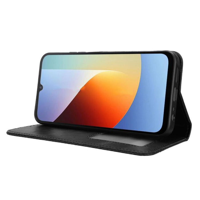 Funda de cuero para teléfono con textura retro y hebilla magnética, For Redmi A7 Pro 171mm / Poco C85x 5G, For Redmi 15a 5G / R70 5G / R70m 5G, For Redmi Turbo 5 Max 5G / Poco X8 Pro Max, For Redmi Turbo 5 5G / Poco X8 Pro                              ...