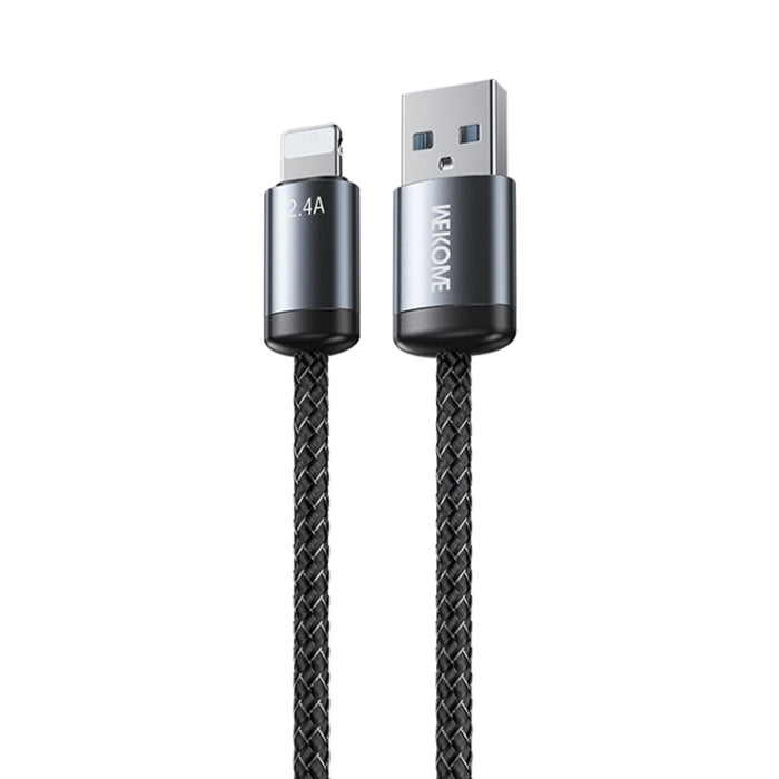 Cable de datos de carga rápida USB a 8 pines WK WDC-32i Raython Gen2 de 1 m y 2,4 A, WDC-32i