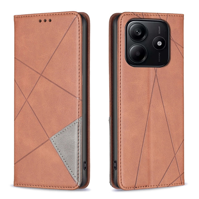 Funda de cuero magnética para teléfono con textura de rombos, For Redmi K90 Max 5G, For Redmi A7 Pro 171mm / Poco C85x 5G, For Redmi 15a 5G, For Redmi Tubo 5 Max / Poco X8 Pro Max, For Redmi Tubo 5 / Poco X8 Pro 5G, For Redmi Note 15 5G Global 164mm   ...