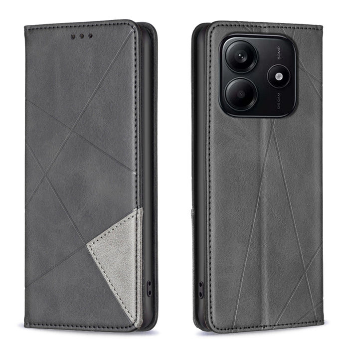 Funda de cuero magnética para teléfono con textura de rombos, For Redmi K90 Max 5G, For Redmi A7 Pro 171mm / Poco C85x 5G, For Redmi 15a 5G, For Redmi Tubo 5 Max / Poco X8 Pro Max, For Redmi Tubo 5 / Poco X8 Pro 5G, For Redmi Note 15 5G Global 164mm   ...