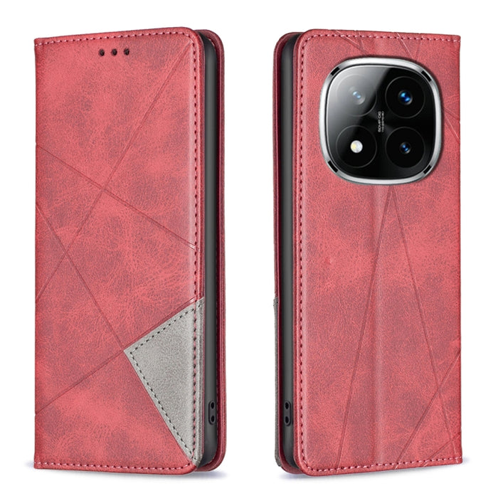 Funda de cuero magnética para teléfono con textura de rombos, For Redmi K90 Max 5G, For Redmi A7 Pro 171mm / Poco C85x 5G, For Redmi 15a 5G, For Redmi Tubo 5 Max / Poco X8 Pro Max, For Redmi Tubo 5 / Poco X8 Pro 5G, For Redmi Note 15 5G Global 164mm   ...