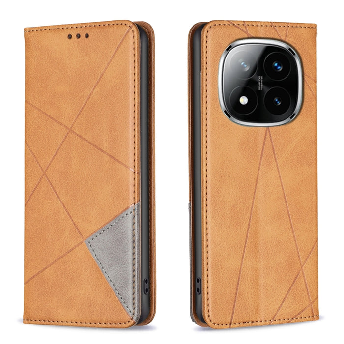 Funda de cuero magnética para teléfono con textura de rombos, For Redmi K90 Max 5G, For Redmi A7 Pro 171mm / Poco C85x 5G, For Redmi 15a 5G, For Redmi Tubo 5 Max / Poco X8 Pro Max, For Redmi Tubo 5 / Poco X8 Pro 5G, For Redmi Note 15 5G Global 164mm   ...