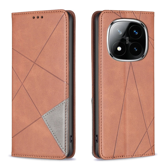 Funda de cuero magnética para teléfono con textura de rombos, For Redmi K90 Max 5G, For Redmi A7 Pro 171mm / Poco C85x 5G, For Redmi 15a 5G, For Redmi Tubo 5 Max / Poco X8 Pro Max, For Redmi Tubo 5 / Poco X8 Pro 5G, For Redmi Note 15 5G Global 164mm   ...