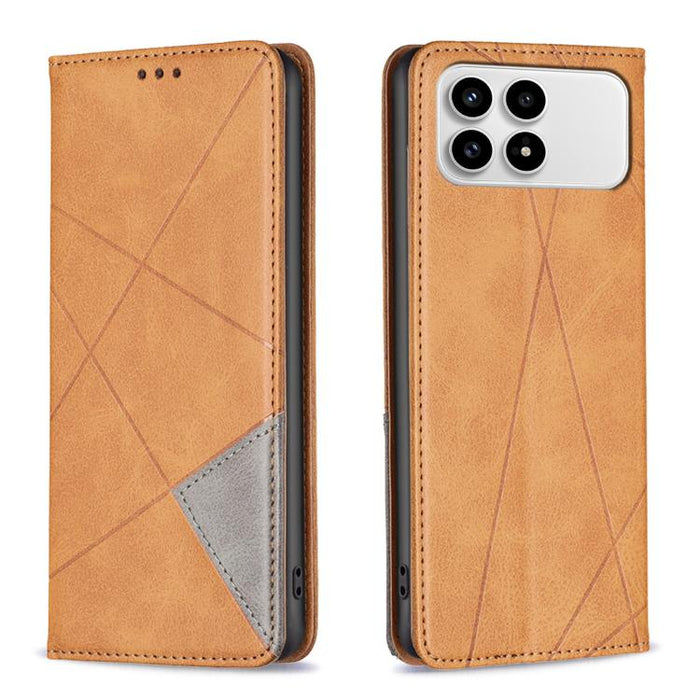 Funda de cuero magnética para teléfono con textura de rombos, For Redmi K90 Max 5G, For Redmi A7 Pro 171mm / Poco C85x 5G, For Redmi 15a 5G, For Redmi Tubo 5 Max / Poco X8 Pro Max, For Redmi Tubo 5 / Poco X8 Pro 5G, For Redmi Note 15 5G Global 164mm   ...