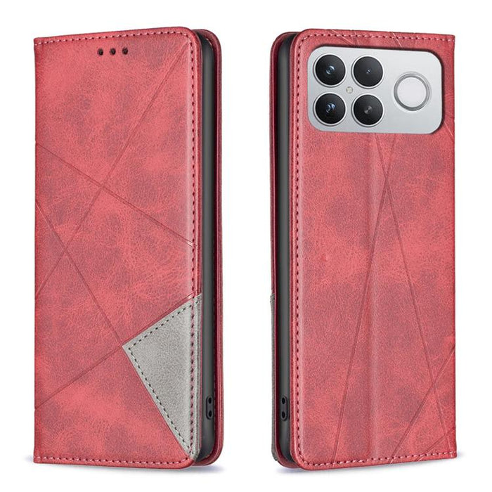 Funda de cuero magnética para teléfono con textura de rombos, For Redmi K90 Max 5G, For Redmi A7 Pro 171mm / Poco C85x 5G, For Redmi 15a 5G, For Redmi Tubo 5 Max / Poco X8 Pro Max, For Redmi Tubo 5 / Poco X8 Pro 5G, For Redmi Note 15 5G Global 164mm   ...