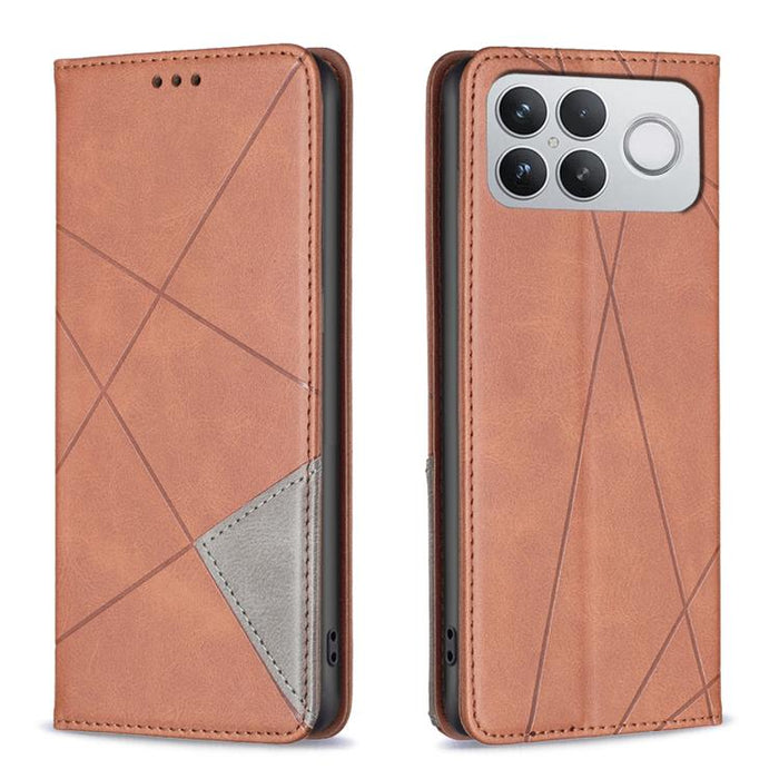 Funda de cuero magnética para teléfono con textura de rombos, For Redmi K90 Max 5G, For Redmi A7 Pro 171mm / Poco C85x 5G, For Redmi 15a 5G, For Redmi Tubo 5 Max / Poco X8 Pro Max, For Redmi Tubo 5 / Poco X8 Pro 5G, For Redmi Note 15 5G Global 164mm   ...