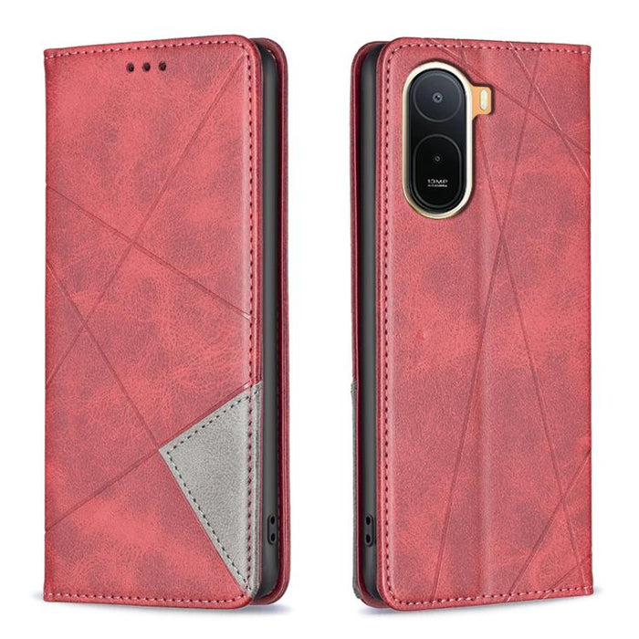 Funda de cuero magnética para teléfono con textura de rombos, For Redmi K90 Max 5G, For Redmi A7 Pro 171mm / Poco C85x 5G, For Redmi 15a 5G, For Redmi Tubo 5 Max / Poco X8 Pro Max, For Redmi Tubo 5 / Poco X8 Pro 5G, For Redmi Note 15 5G Global 164mm   ...
