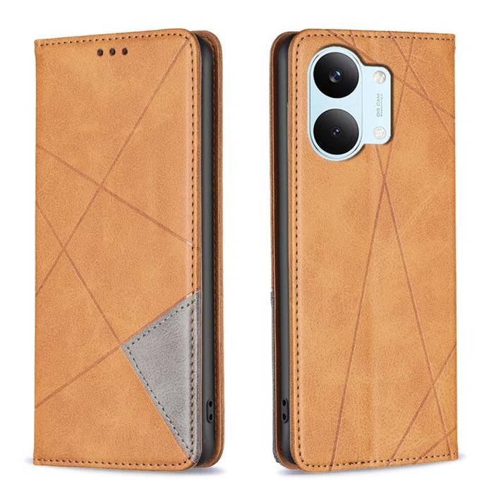 Funda de cuero magnética para teléfono con textura de rombos, For Redmi K90 Max 5G, For Redmi A7 Pro 171mm / Poco C85x 5G, For Redmi 15a 5G, For Redmi Tubo 5 Max / Poco X8 Pro Max, For Redmi Tubo 5 / Poco X8 Pro 5G, For Redmi Note 15 5G Global 164mm   ...