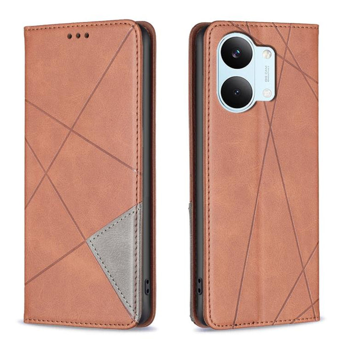 Funda de cuero magnética para teléfono con textura de rombos, For Redmi K90 Max 5G, For Redmi A7 Pro 171mm / Poco C85x 5G, For Redmi 15a 5G, For Redmi Tubo 5 Max / Poco X8 Pro Max, For Redmi Tubo 5 / Poco X8 Pro 5G, For Redmi Note 15 5G Global 164mm   ...