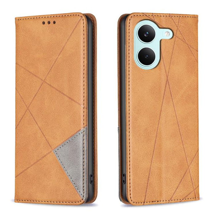 Funda de cuero magnética para teléfono con textura de rombos, For Redmi K90 Max 5G, For Redmi A7 Pro 171mm / Poco C85x 5G, For Redmi 15a 5G, For Redmi Tubo 5 Max / Poco X8 Pro Max, For Redmi Tubo 5 / Poco X8 Pro 5G, For Redmi Note 15 5G Global 164mm   ...